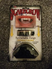Scarecrow Retractable Fangs Halloween Costume Accessory 