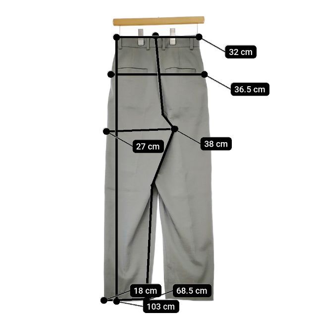 ６(roku)OXFORD TUCK PANTSオックスフォードタックパンツ38 6(ROKU)＞オックスフォード タック パンツ