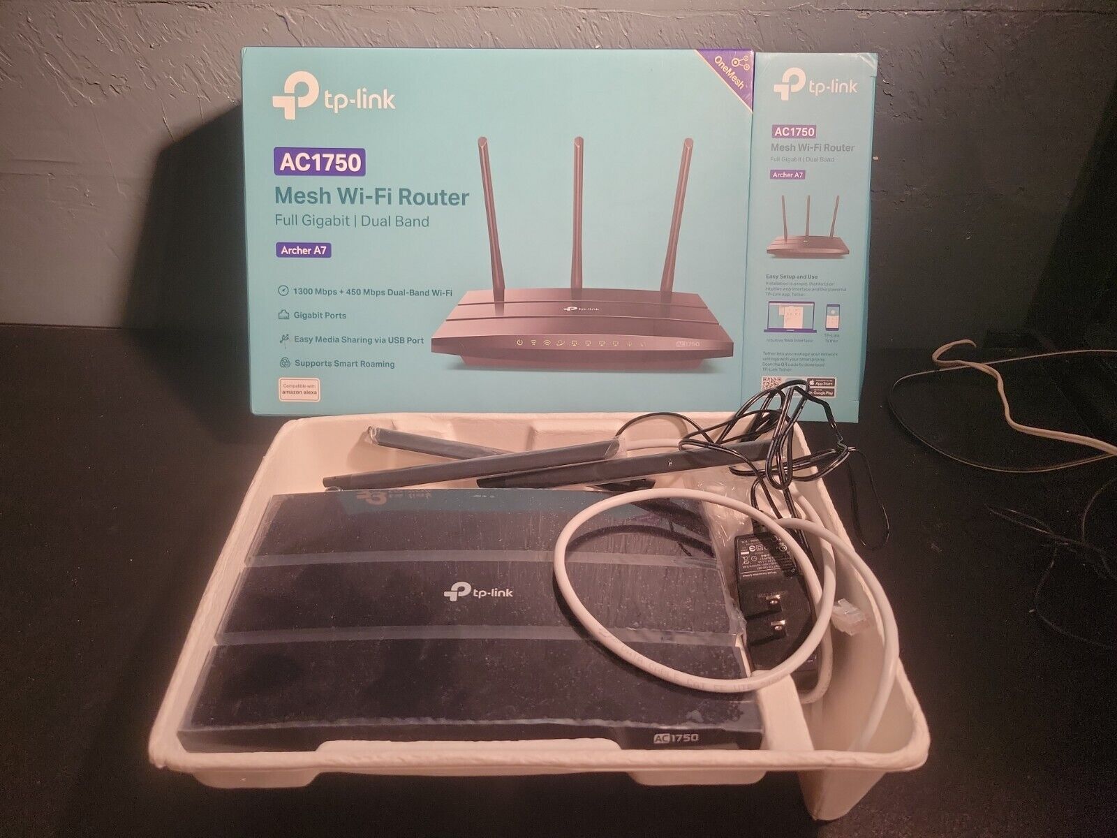 TP-Link AC1750 Smart WiFi Router A7 -Dual Band Gigabit Wireless Open Box