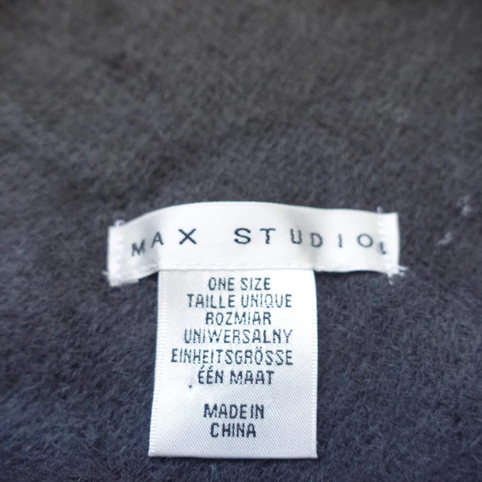 Poncho Suéter Mujer Gris Rayas Mantón Asimétrico Capa Flecos Boho Talla Única Foto 2 de 4