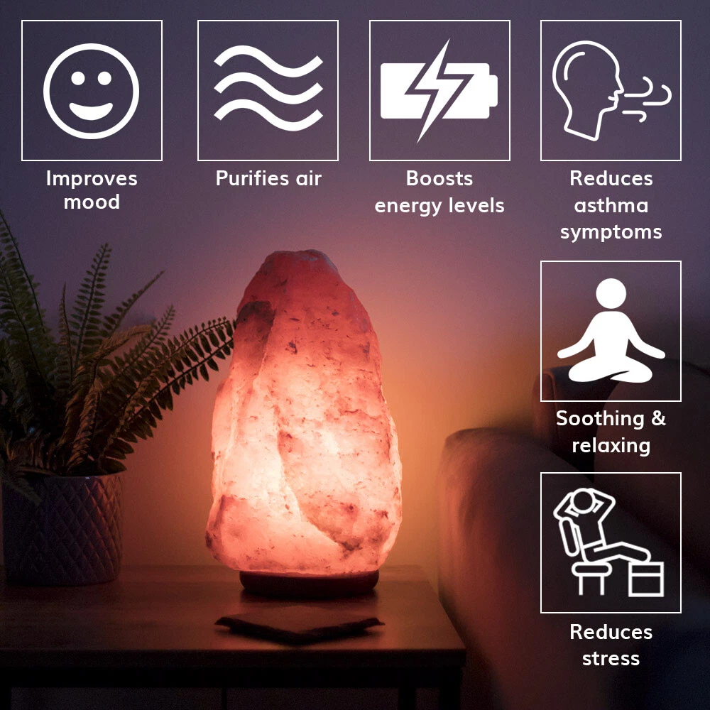 Himalayan salt crystal lamp benefits deals