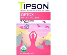 Tipson Detox Herbal Tea Infusions Health  Wellness Natural Caffeine Free 20Bags