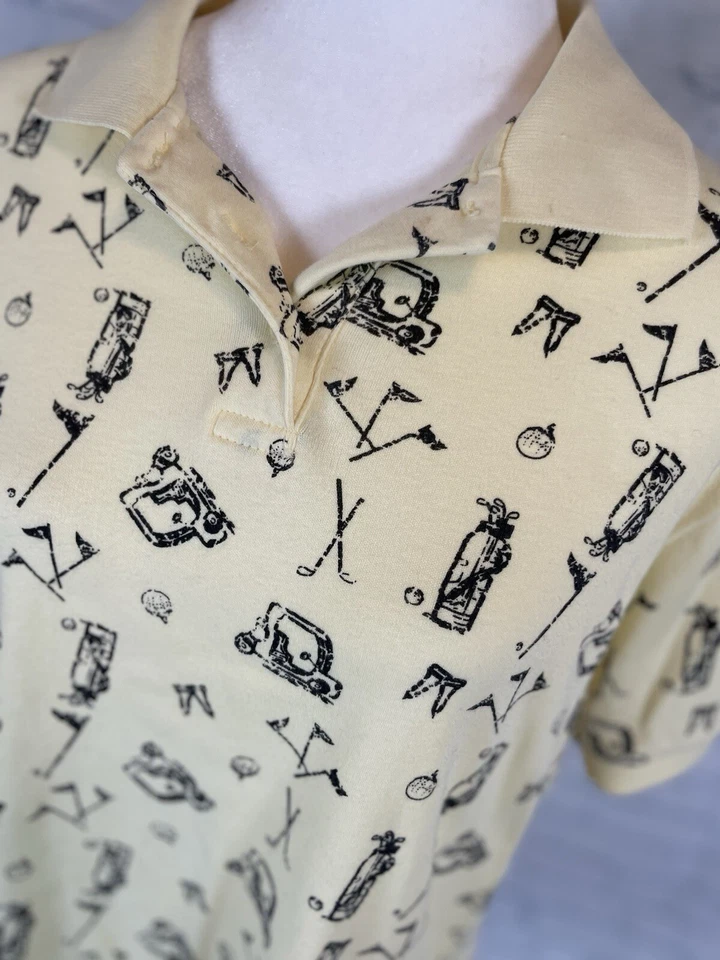 K.T. Polo de golf para mujer amarillo pequeño XLarge PXL bolsas palos de colección preppy damas Foto 3 de 4