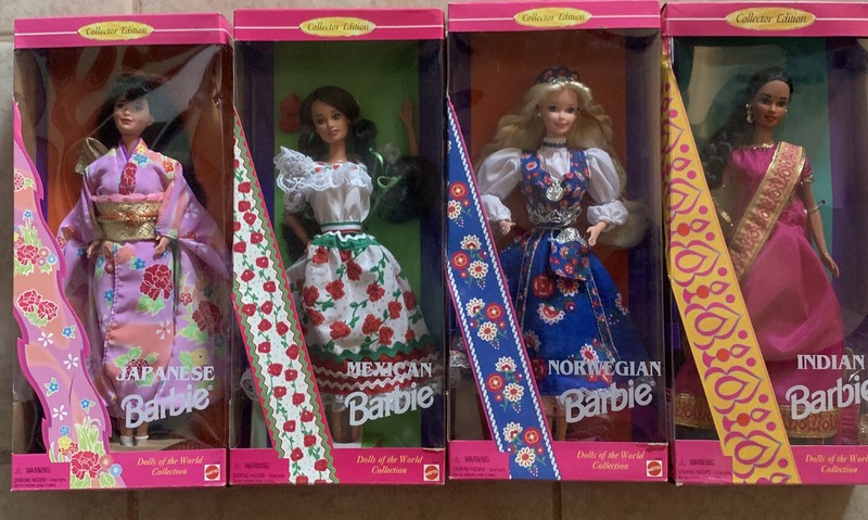 Barbie Dolls of the World Collection 1995 Collector Edition Lot Of 4 Dolls NIB