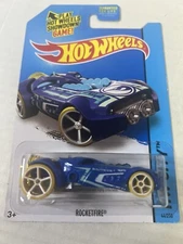 Hot Wheels Treasure Hunt #44 HW City-HW Space Team ROCKETFIRE Blue w/OH5 Sp 2015