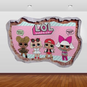LOL Dolls Surprise Graphic 3D Smashed Wall Stickers Poster ...