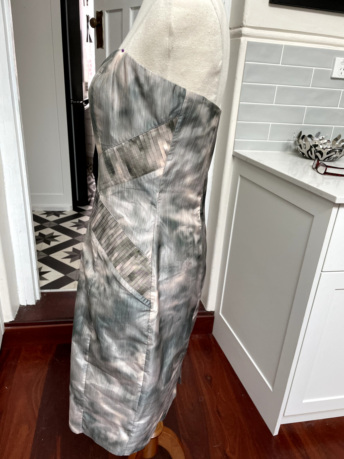 G2byGeorge Gross Size 10 Strapless Dress Boned Bodice(D101) image 4