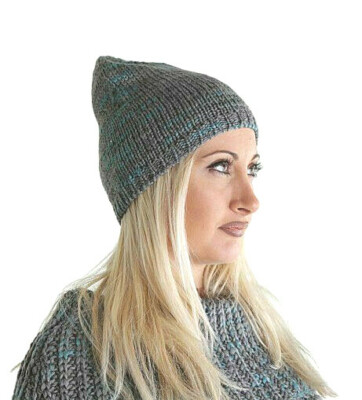 Ermanno Scervino Wintermütze Gestrickt Wolle Mütze Strickmütze Grau Damen Neu