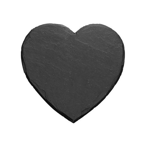 PERSONALISED Message Slate Heart Coaster - Anniversary Gift - Picture 3 of 4