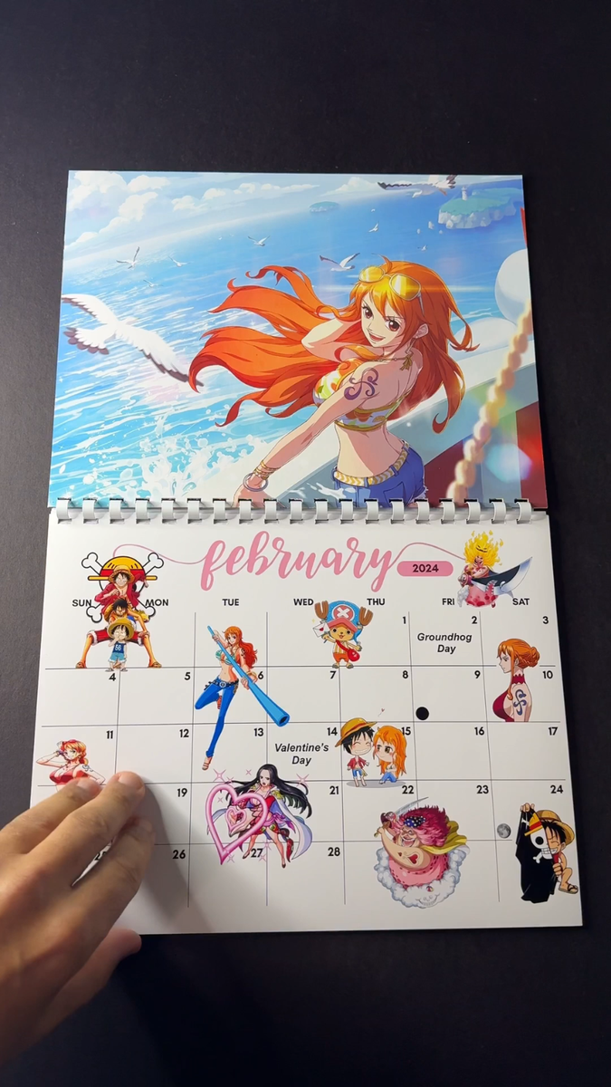 その他 ONE PIECE 2001 CALENDAR ONE PIECE Comic Calendar Large size 2024 Shueisha Jamp Anime JAPAN