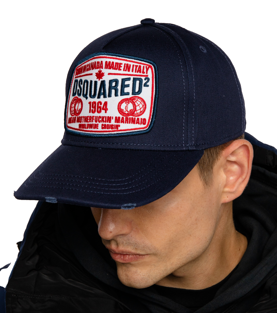 Dsquared2 Mother Fucking Marinaid Patch Baseballcap Cap Kappe