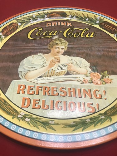 Vintage Coca-Cola LTD Edition Numbered 75th Anniversary 12” Round Metal Tray - Picture 3 of 8