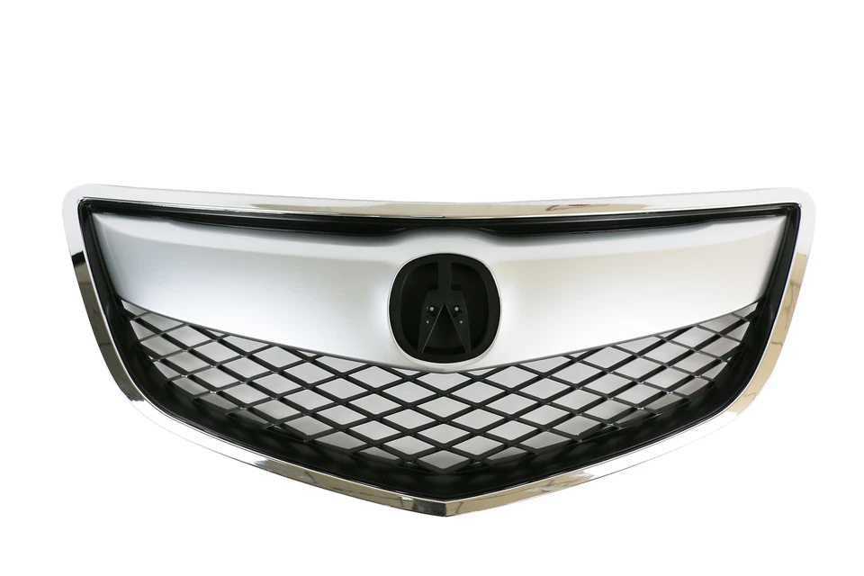 Fit 2013 2014 2015 Acura RDX Front Bumper Upper Grille Chrome Trim Mesh Grill - Image 2 of 4