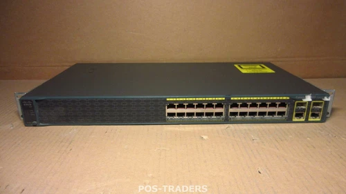 Cisco WS-C2960-24TC-S V02 Managed Switch 24 x 10/100 + 2x GbE + 2x SFP + RM EARS