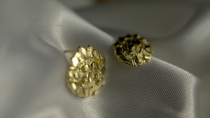 circle nuggets earrings
