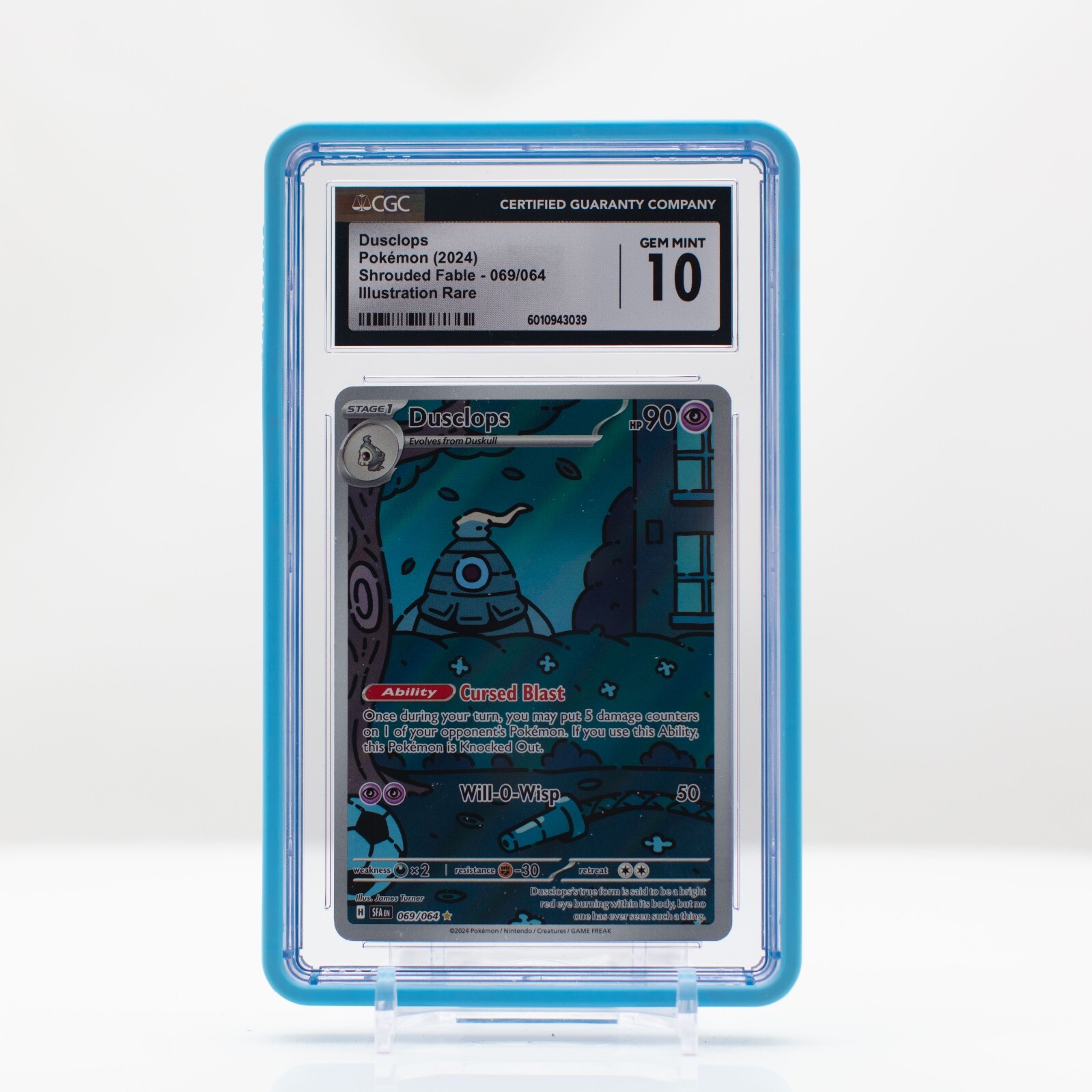 Pokemon Dusclops Holo #69 Illustration Rare Shrouded Fable - CGC 10 Gem Mint