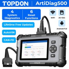 Topdon Artidiag500 Obd2 Scanner Engine Abs Srs Code Reader Car Diagnostic Scan