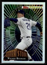 2022 Topps Finest Corner Stone Walker Buehler Los Angeles Dodgers