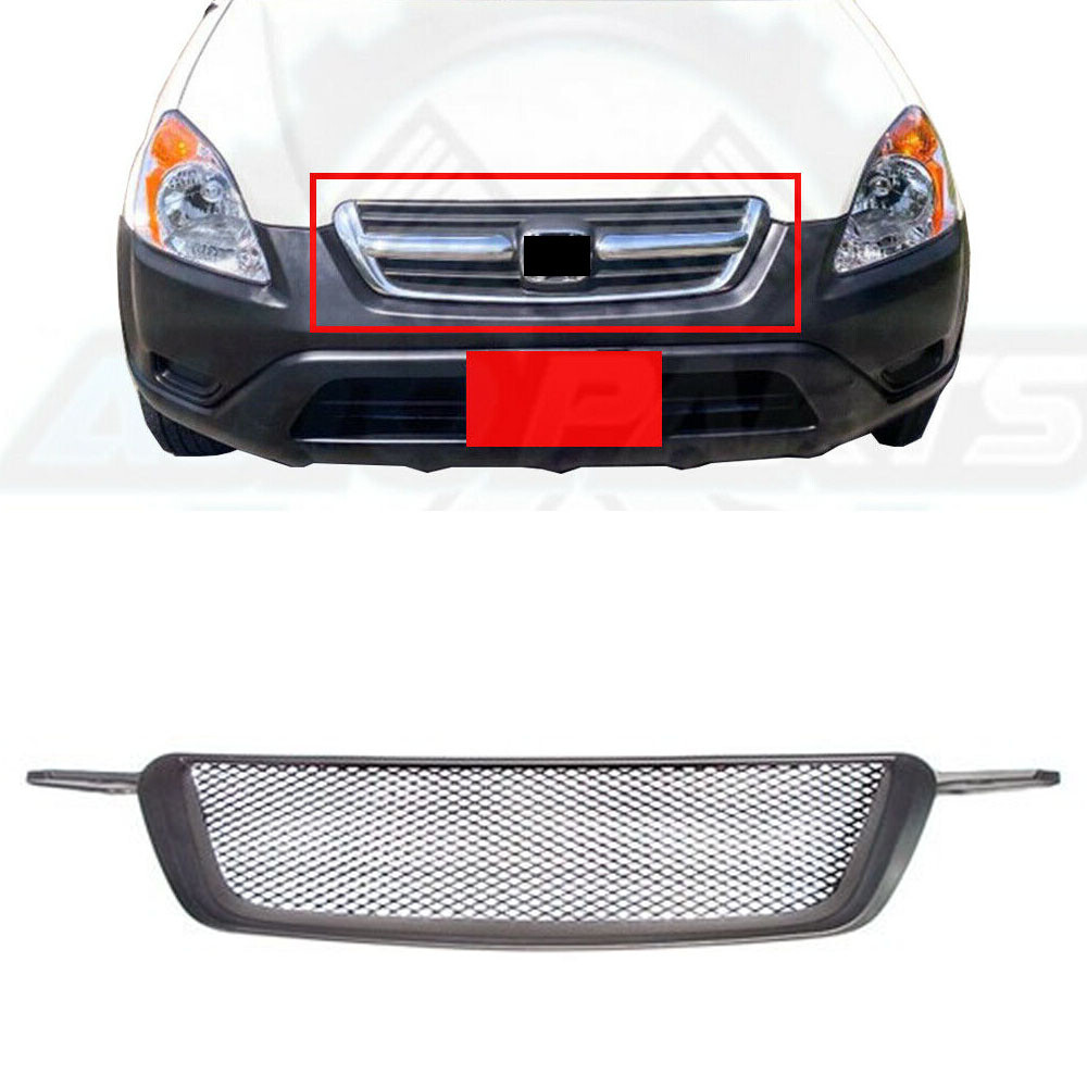 For honda CRV 02 03 04 Fiberglass Refit Center Racing Grille Cover - Main Image