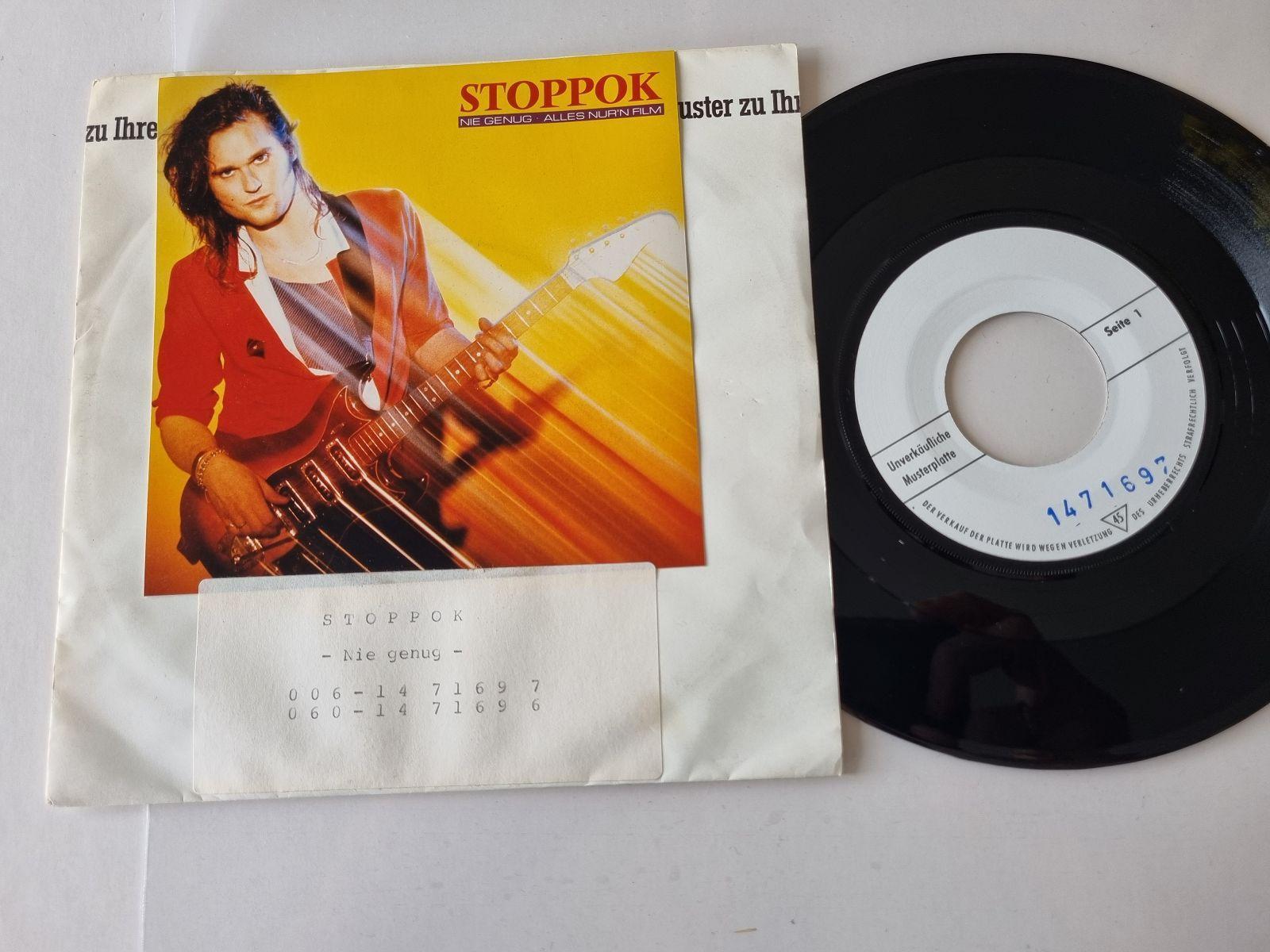 7"" Single Stoppok - Nie genug Vinyl Germany WHITE LABEL PROMO