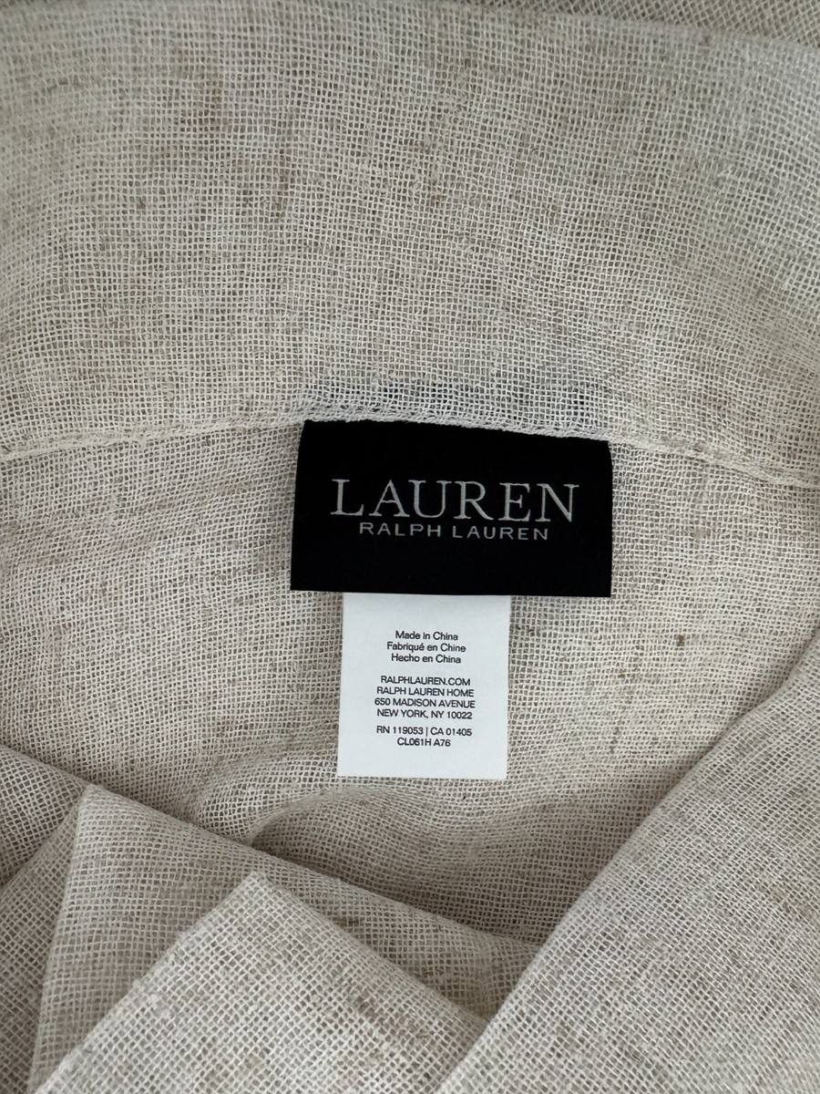 New Ralph Lauren Window Curtains 2 Panels Beige 54 x 84 Boucle 15