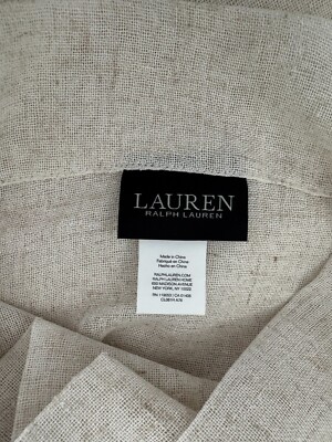 New Ralph Lauren Window Curtains 2 Panels Beige 54 x 84 Boucle 15