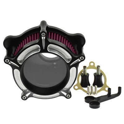 Transparent Chrome Filtre à Air purificateur d'air Rouge Pour Harley M8 Touring - Photo 1/4