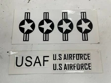 1 Set 3" US Air Force USAF Aircraft Sticker Decorator Decal for RC Airplane Ship