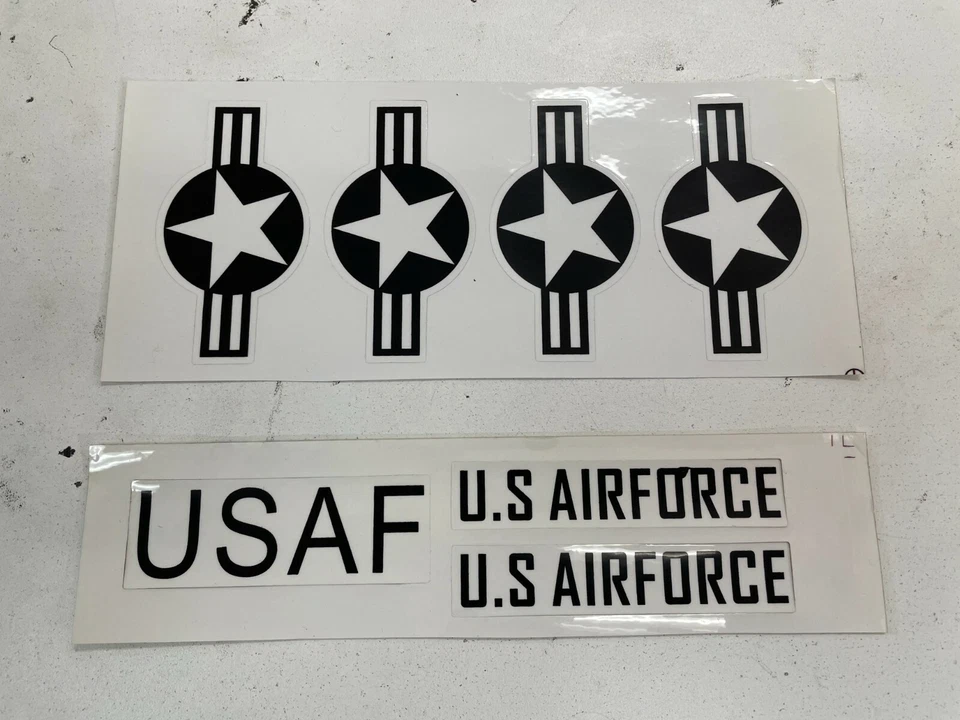 TOPHOBBYUS 1 Set 3" US Air Force USAF Aircraft Sticker Decorator Decal for RC Airplane Ship