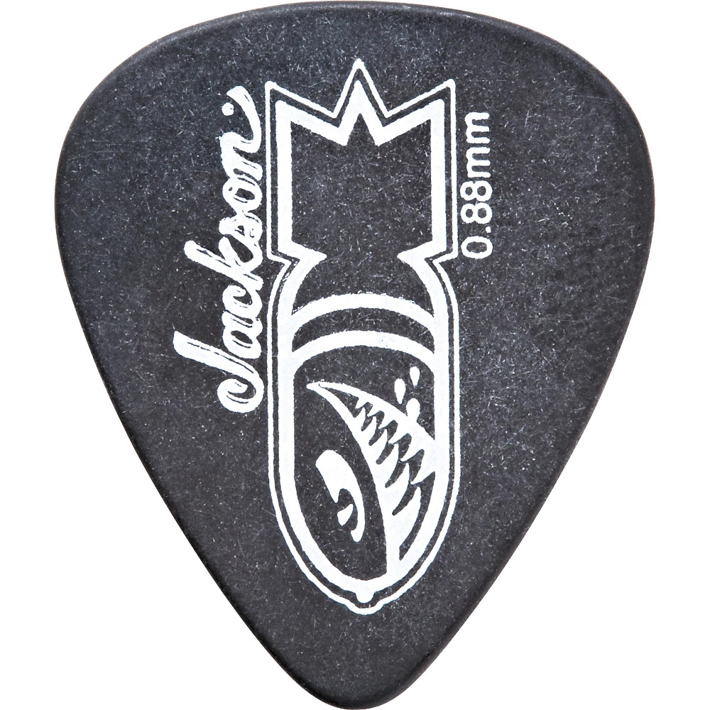 Jackson 351 Black Bomb Guitar Picks - 1 Dozen 1.0 mm