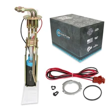 QFS 340LPH AN Fuel Pump Hanger 86-97 Mustang 5.0 4.6 8AN/6AN Fittings E85 Safe!