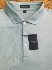 Peter Millar Crown Crafted Excursionist Polo Shirt Mens Size XL Blue NWT 160.00
