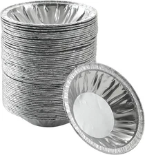 50 Pack - Pie Pans 4 inch,Mini Pie Tins HEAVY-DUTY Disposable Aluminum Foil Tart
