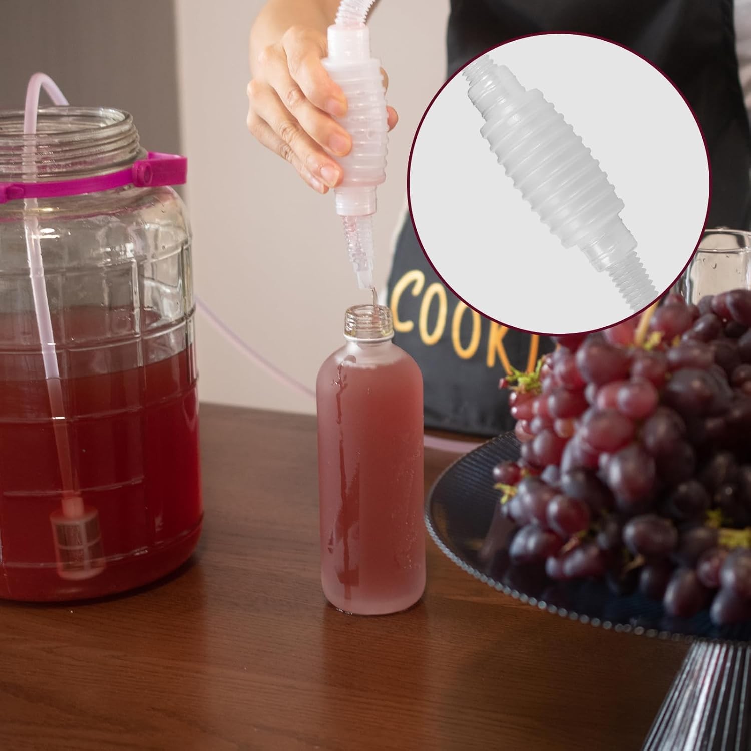 GSD Wine Siphon Tube Hose Beer Pump for Making Brewing, 2M/6.6FT 