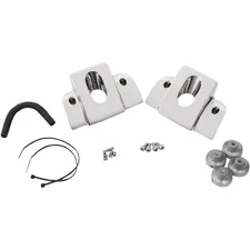 Drag Specialties Spark Plug/Head Bolt Covers Smooth Chrome Harley Twin Cam 99-15