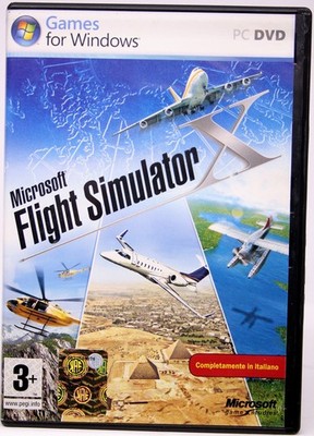 MICROSOFT FLIGHT SIMULATOR X 2006 PC GAME USED ITALIAN 91019