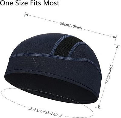 2 Piece Cycling Hat, UV Protection Hiking Hat, Skull Caps, Sports Hat, Under...