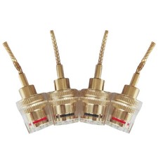 4Pcs 4mm HIFI Cable Banana Adapter Plug Pin Interface 2mm Connector Accessories
