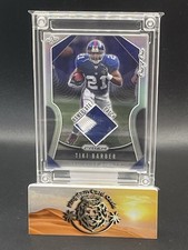 🔥2022 Jersey Fusion Tiki Barber SP Patch 2001 Game Used Patch 1/1 One Of One🔥