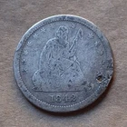 1842 O Seated Liberty Silver Quarter