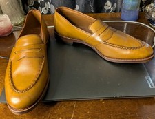 Allen Edmonds "RANDOLPH" Men's VERSE Slip-On Penny Loafers Sz 12 B Narrow Walnut