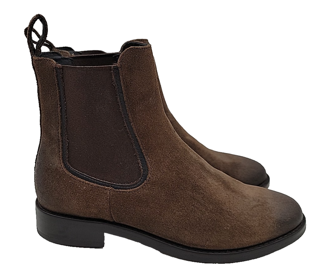 Thursday Boots Women's Brown Leather Chelsea Boots - Size 6.5-image