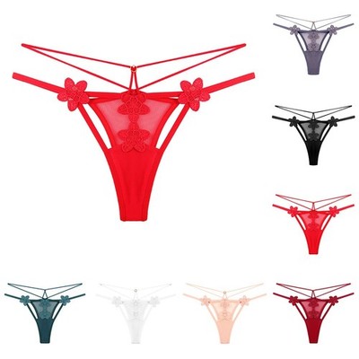 Frauen Sexy G-String Leicht Gestreckt Mesh Unterwäsche Niedrige Taille T Zurück