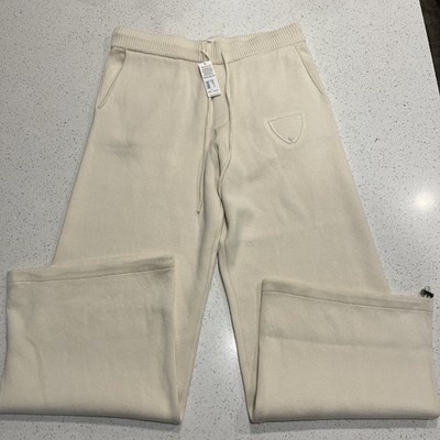 Hudson Collection 8/2  Joggers Loose Fit Mens L Waves Cream NWT Cashmere