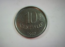 Brazil 1997 10 Centavos Brazilian Real (1st series) 10 Centavos Coin