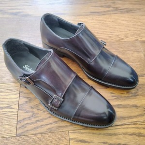 Florsheim Blue Double Monk Strap Dress Shoes Mens 12D Leather Buckle Classic Mens Dress Shoes Genuine Leather Double Buckle Monk  main image 2