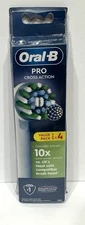 Oral-B PRO Cross Action Replacement Toothbrush Heads Value Pack- 4 Count, NEW