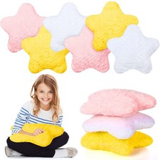 6 Pcs Star Fluffy Pillow 15.7'' Shaped Star Throw Pillow Kids Aesthetic Stars...