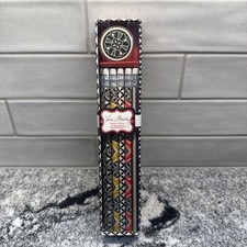 Vera Bradley Pencil Box Set Barcelona  #11270-061 New 10 -#2Pencils/Sharpner