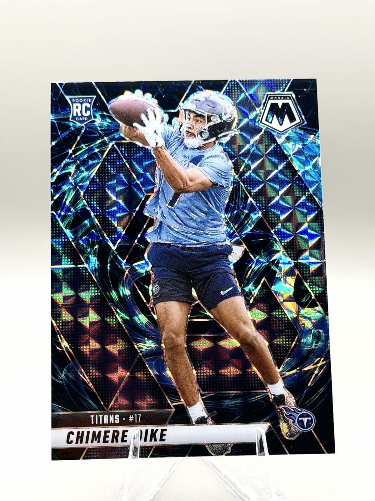 2025 Panini Mosaic - Chimere Dike - GENESIS PRIZM RC #356 Case Hit Rookie SP
